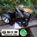 5W 7W 10W LED faro con 3PCS * batería de litio recargable para camping al aire libre y minero de carbón lámpara faro de minería